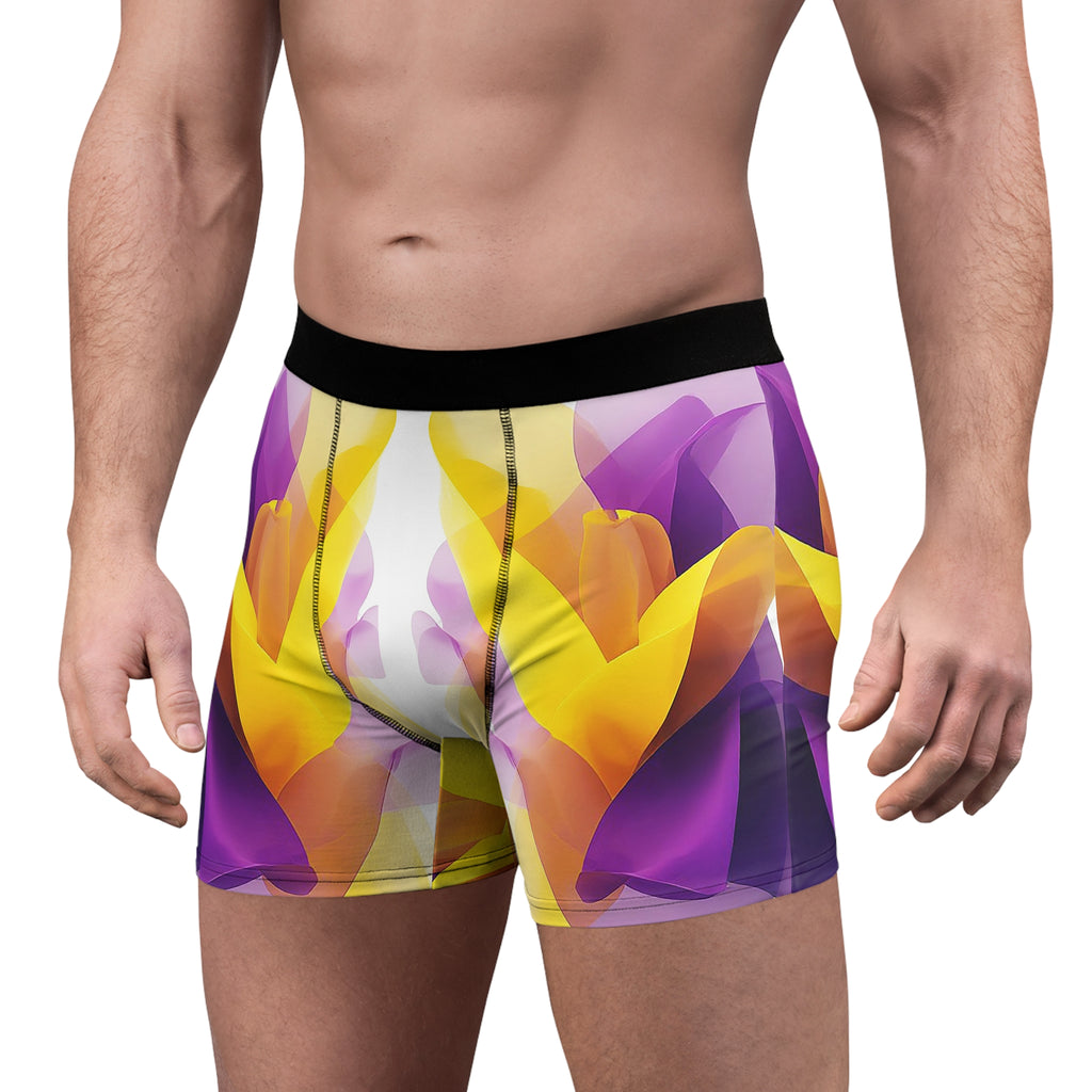 Bloom Aura Boxer Briefs – Vibrant Petal Glow