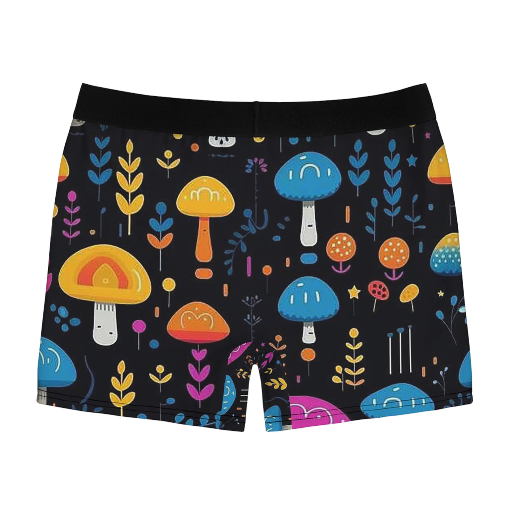 Fungi Fantasy Boxer Briefs – Colorful Mushroom Pattern