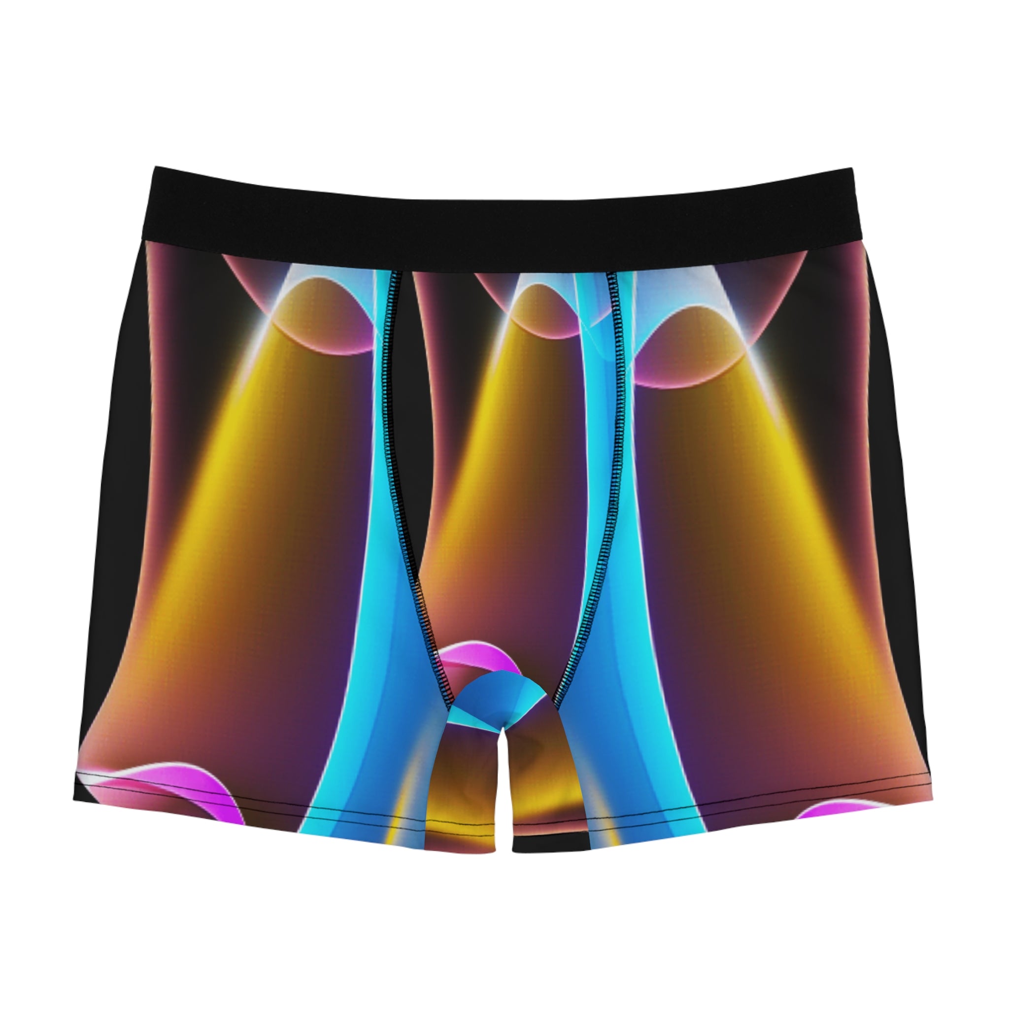 Prism Flow Boxer Briefs – Neon Gradient Wave Design