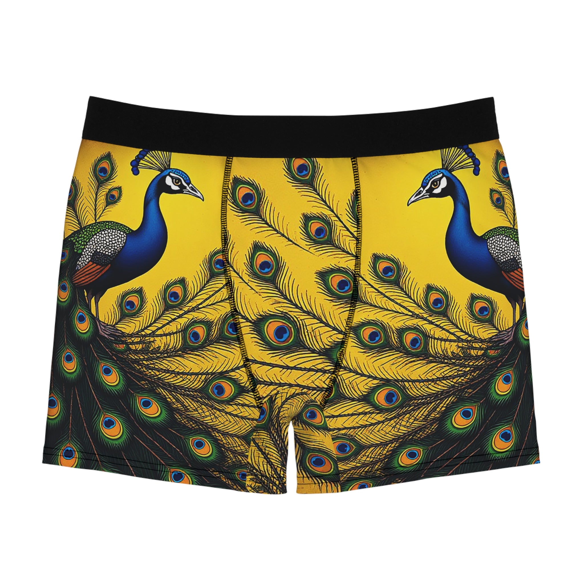 Royal Peacock Boxer Briefs – Golden Majesty Edition