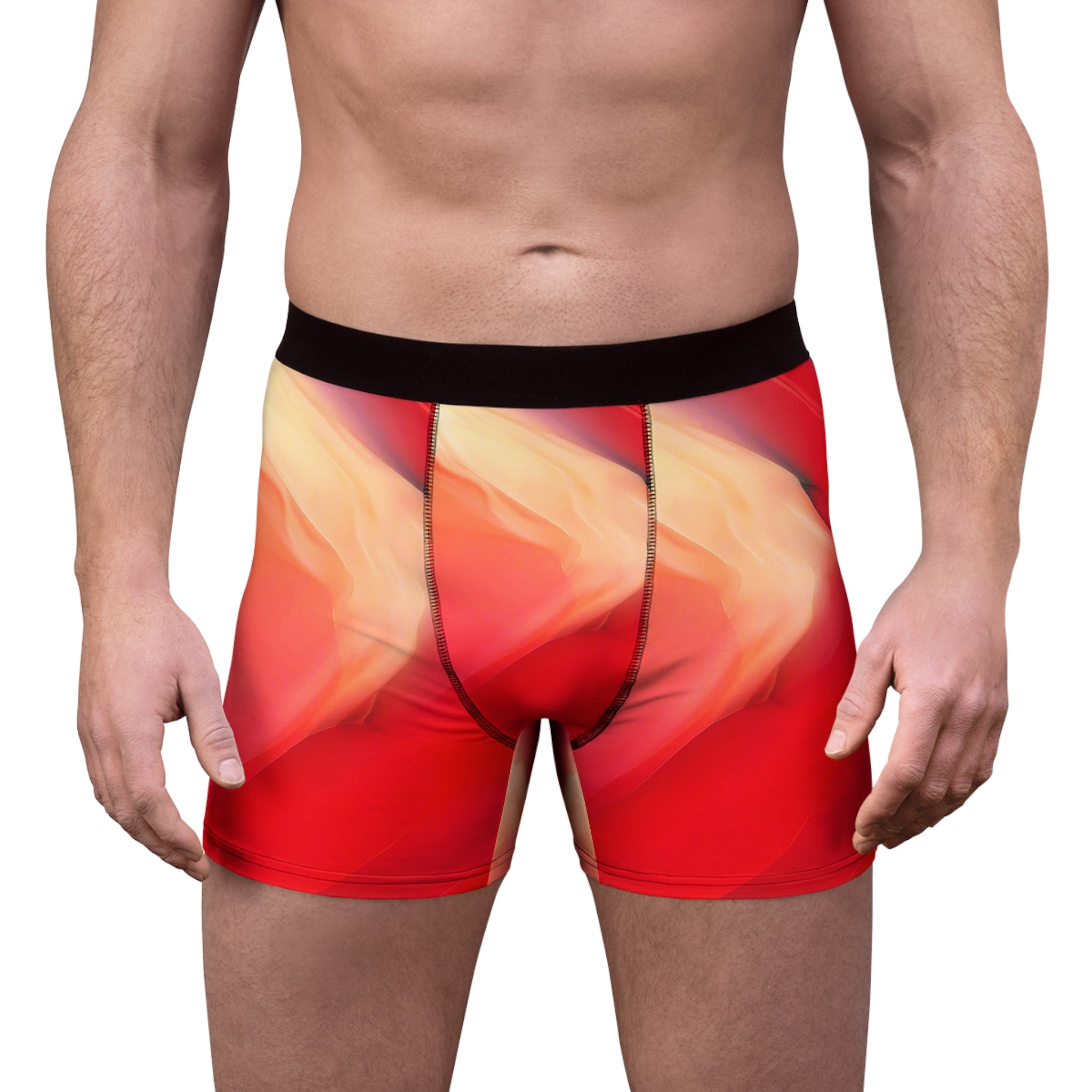 Solar Flow Boxer Briefs – Warm Gradient Wave Design