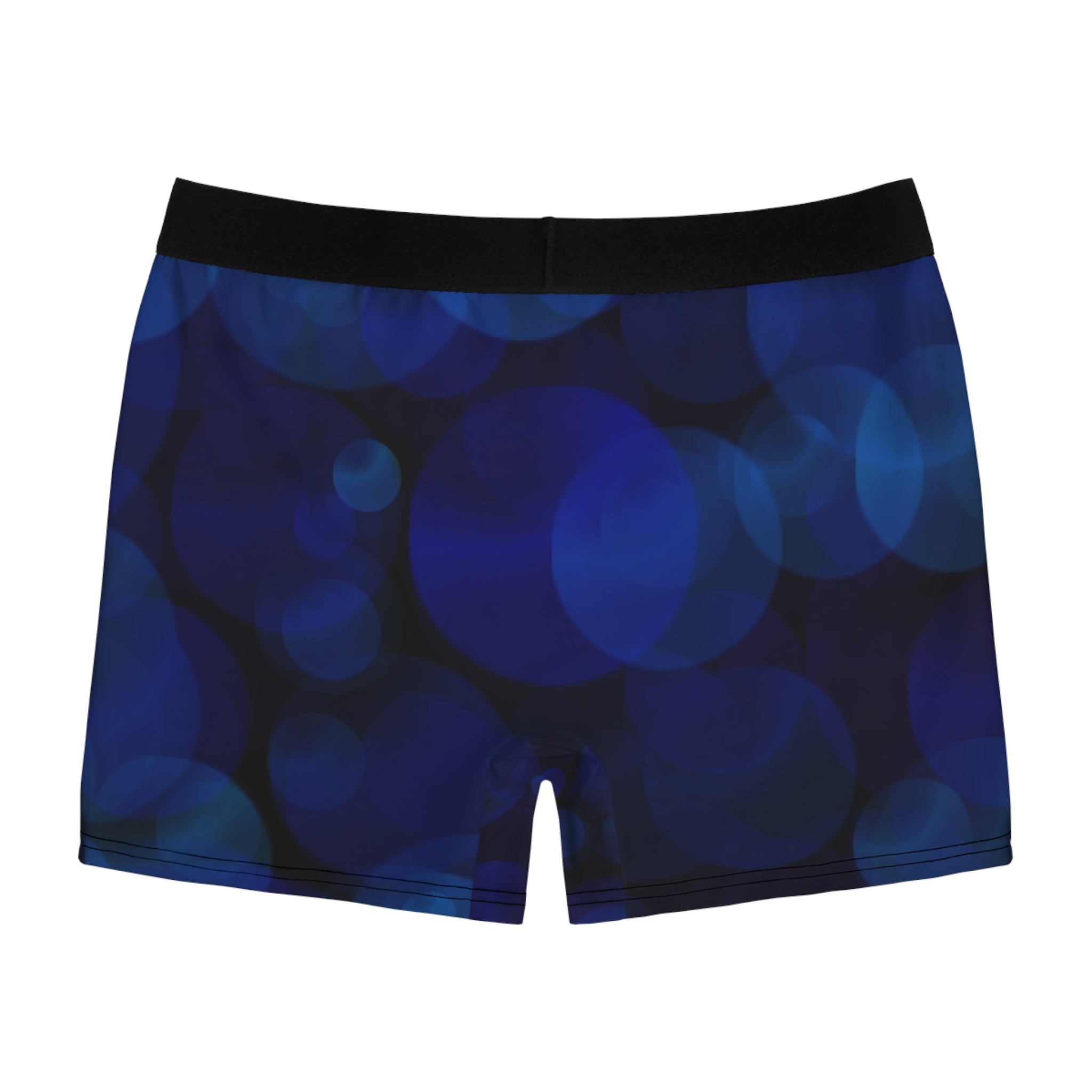 Midnight Blue Glow Boxer Briefs – Soft Bokeh Night Design