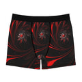 Inferno Spiral Boxer Briefs – Red & Black Abstract Energy Design
