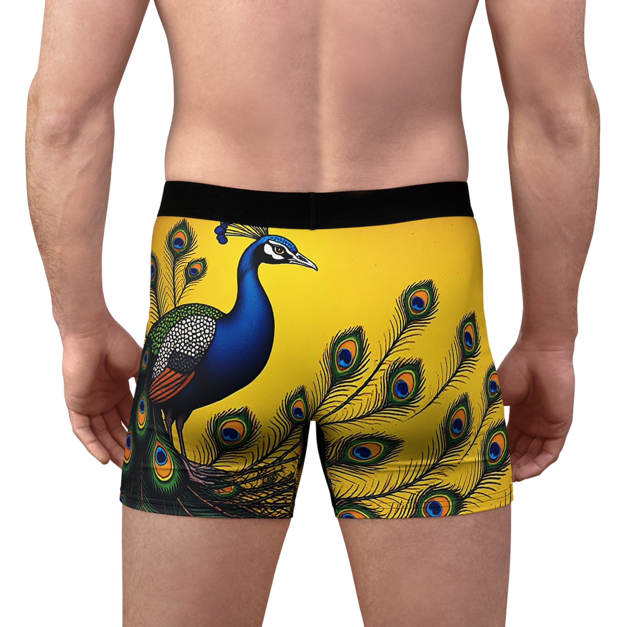 Royal Peacock Boxer Briefs – Golden Majesty Edition