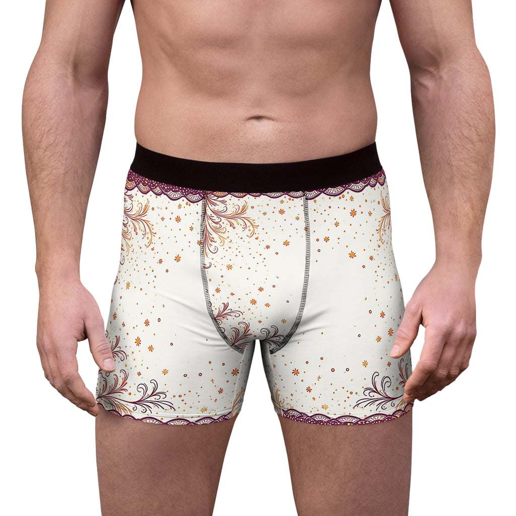 Starlight Elegance Boxer Briefs – Ivory Gold Whisper