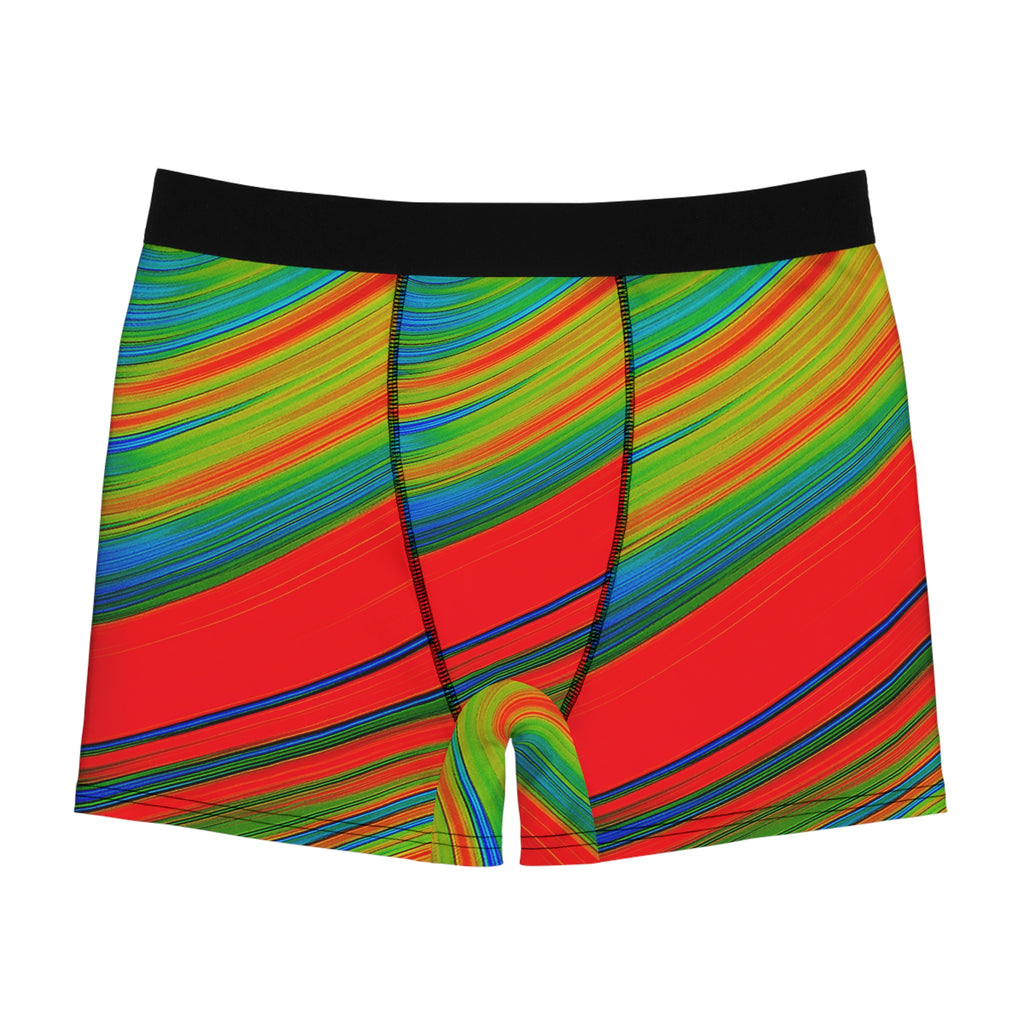 Neon Flow Boxer Briefs – Vibrant Spectrum Wave Design