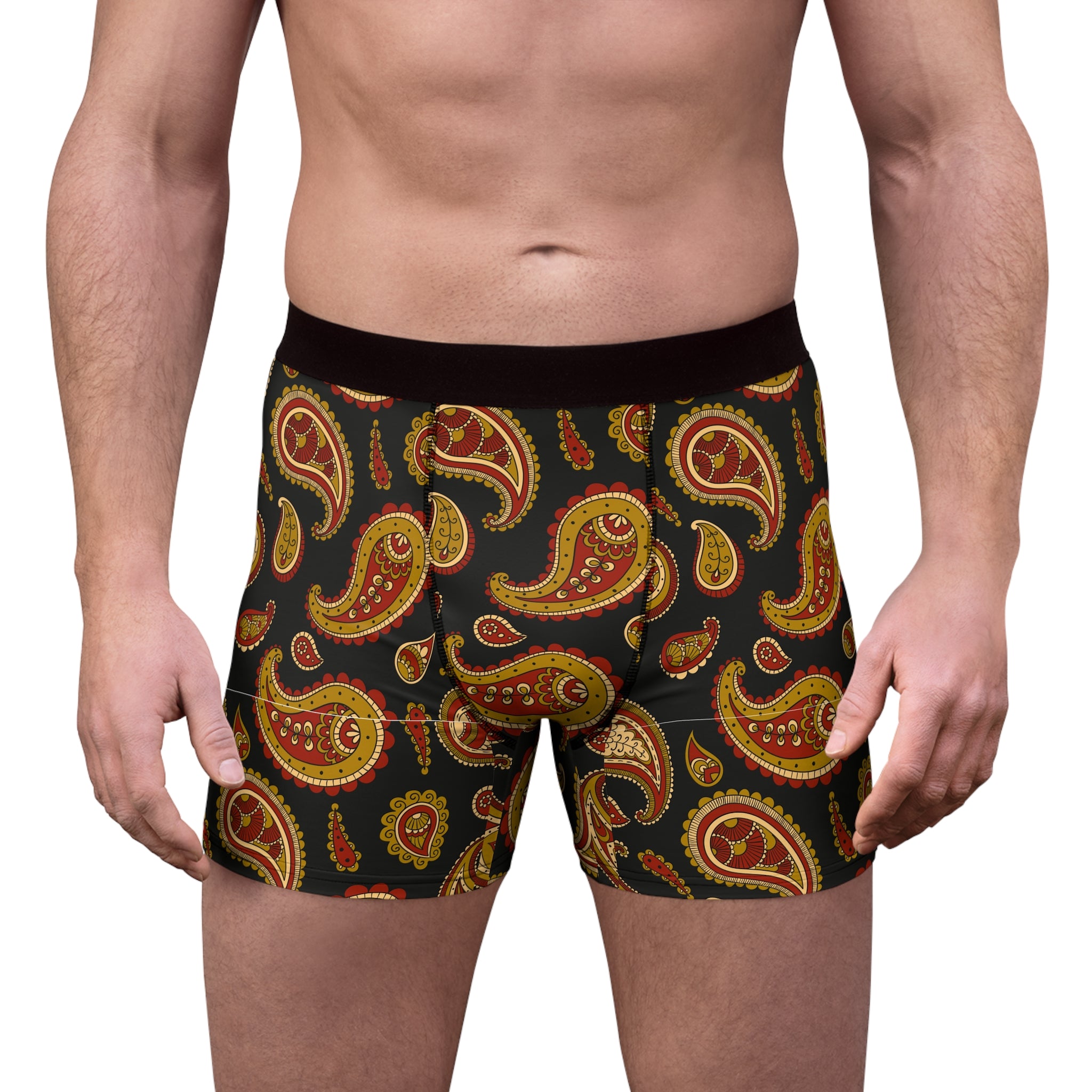 Classic Paisley Boxer Briefs – Vintage Luxe Pattern Design