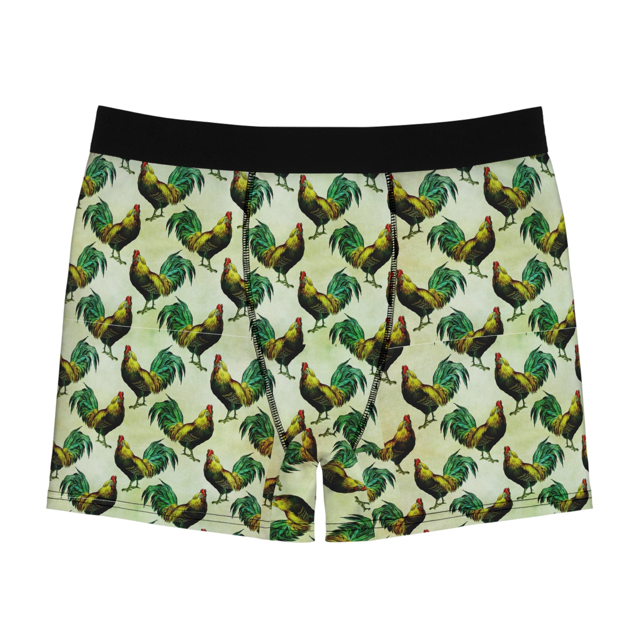 Rooster Print Boxer Briefs – Bold Farmhouse Fun Design