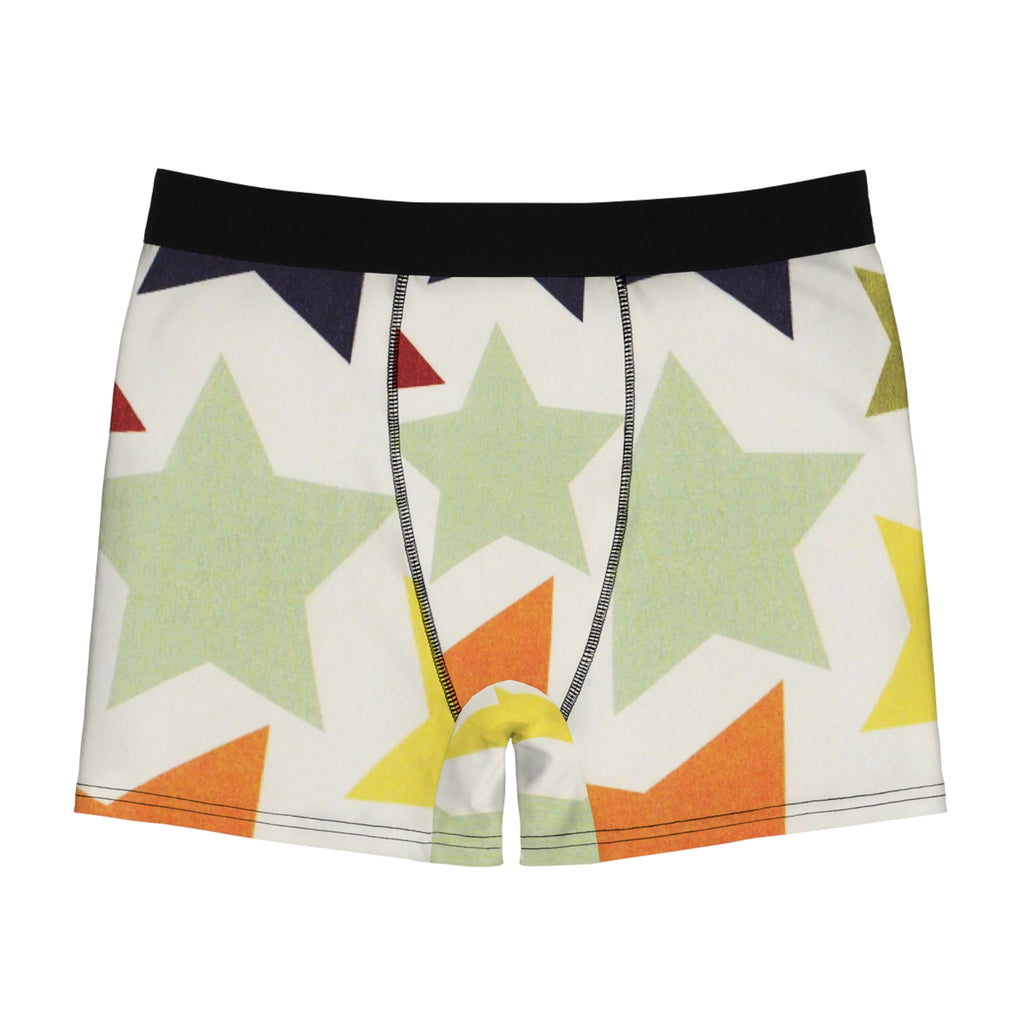 Retro Star Boxer Briefs – Vintage Pop Shape Design
