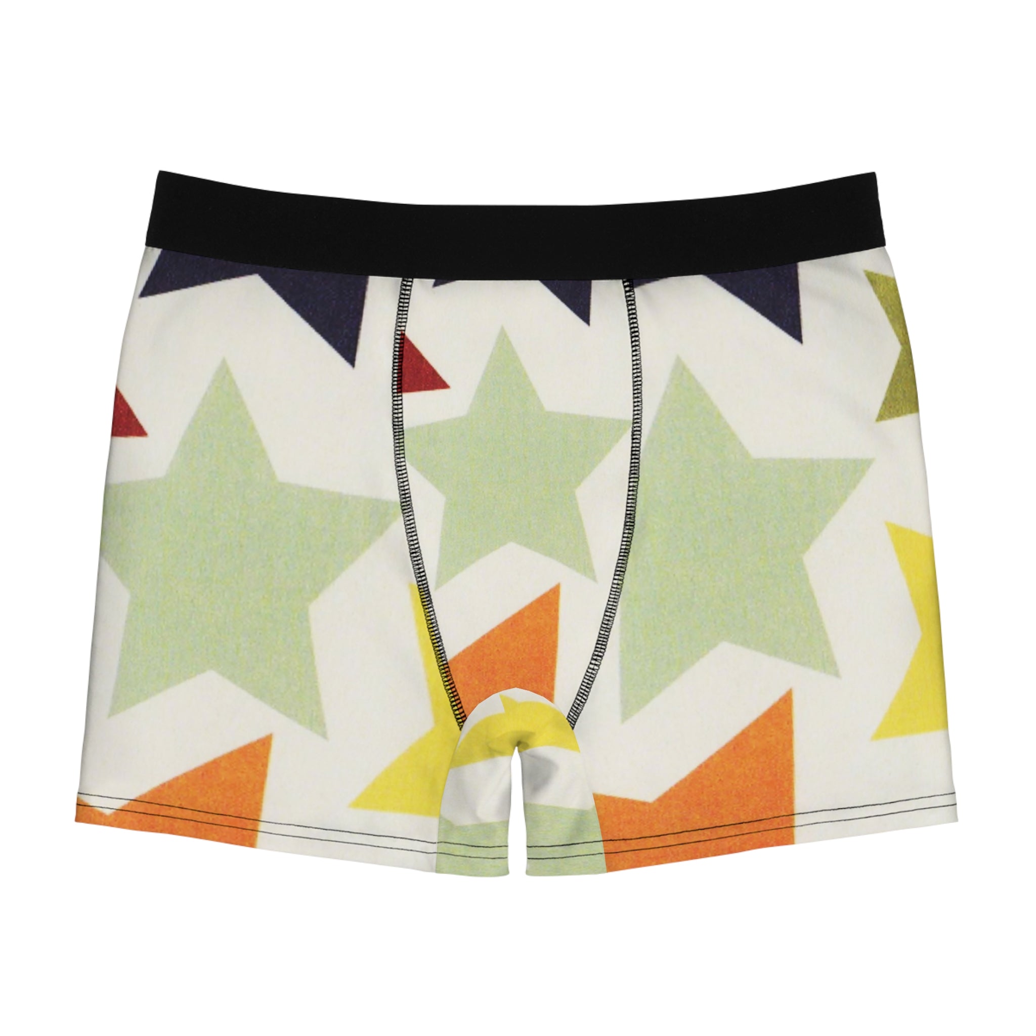Retro Star Boxer Briefs – Vintage Pop Shape Design