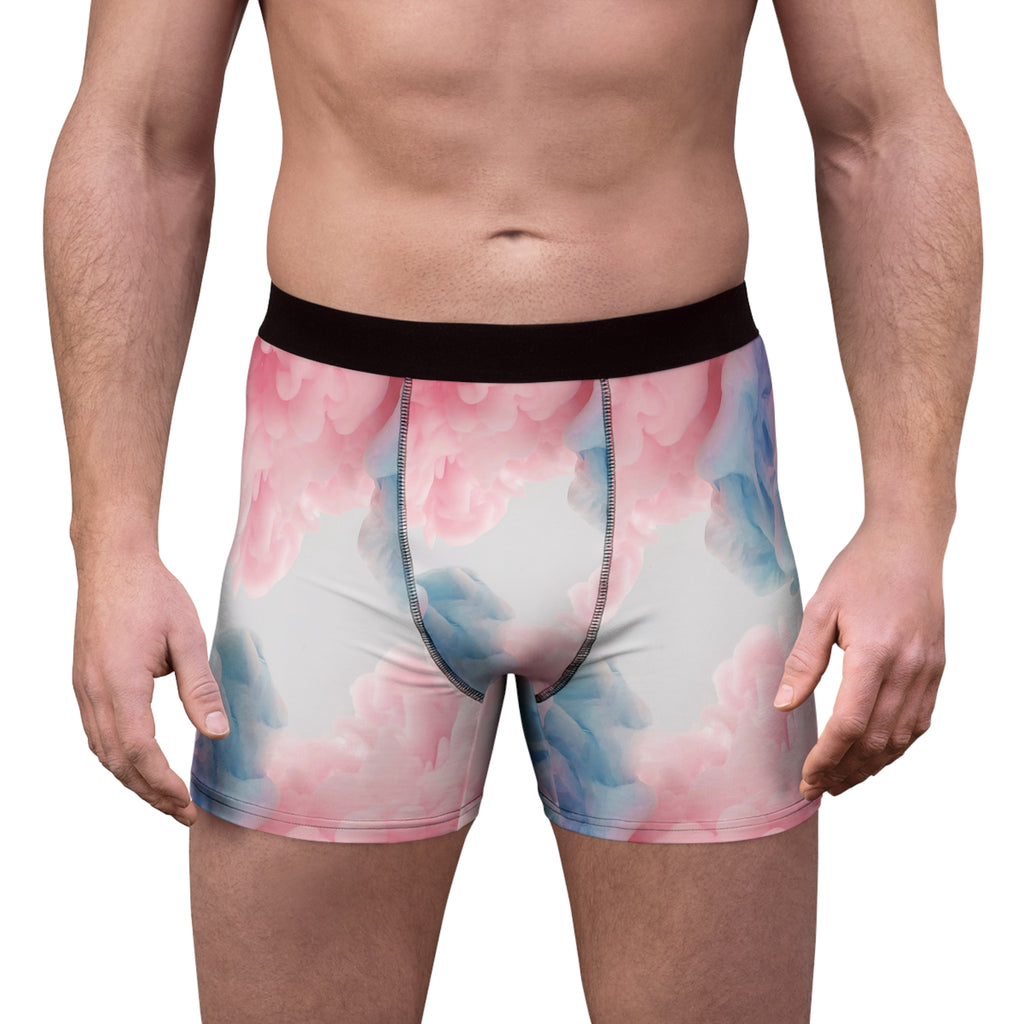 Cloud Drift Boxer Briefs – Soft Pastel Abstract Design