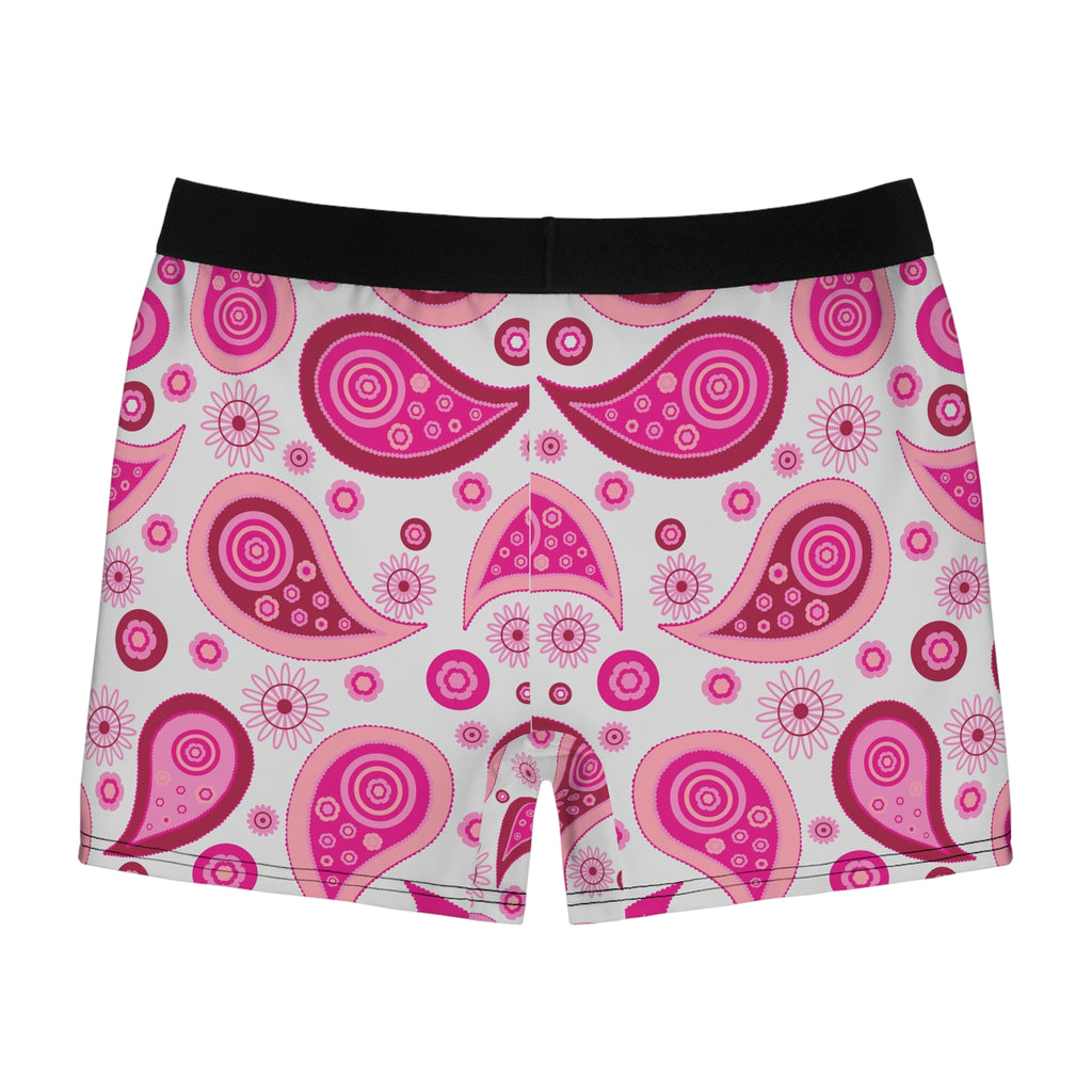 Pink Paisley Boxer Briefs – Retro Pop Edition