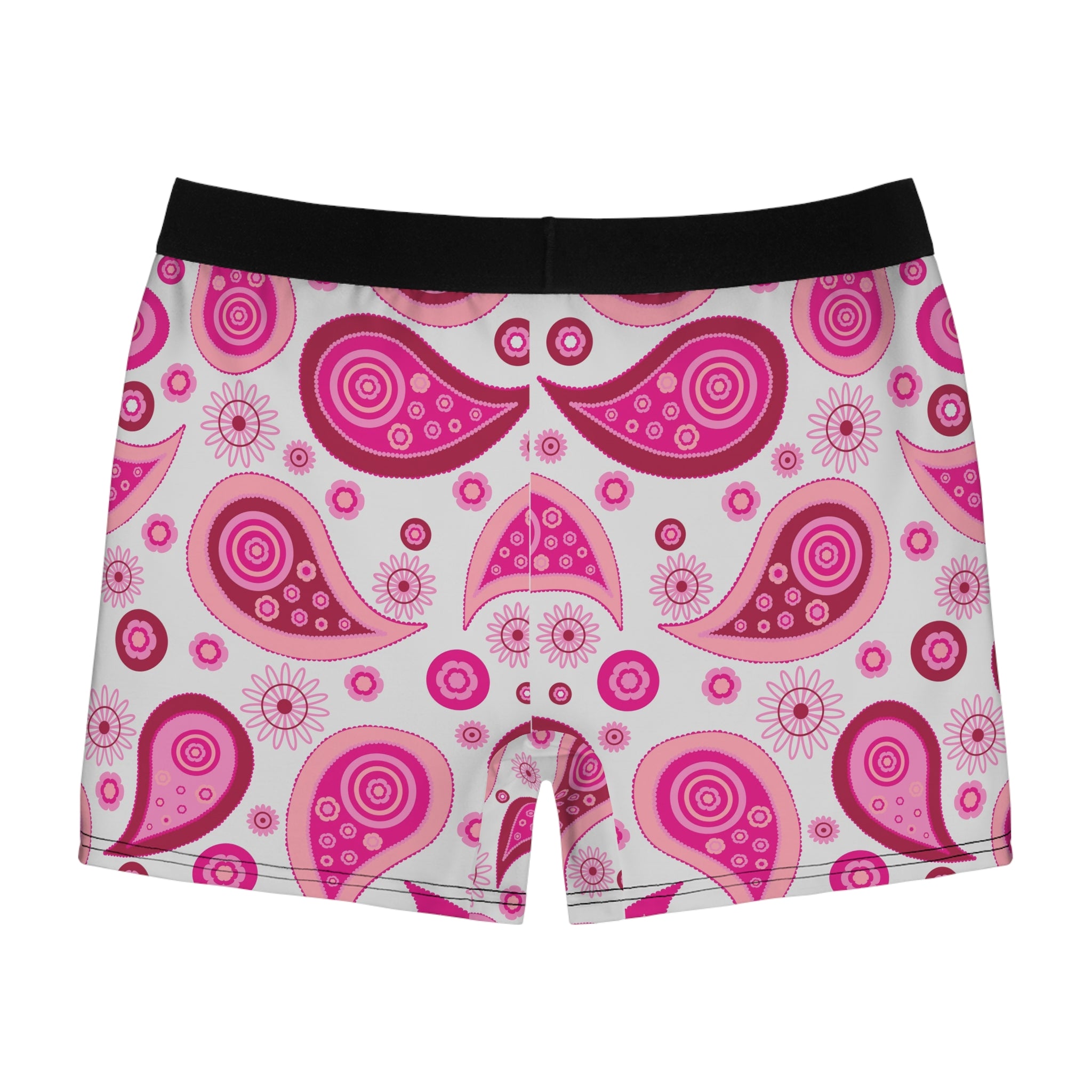 Pink Paisley Boxer Briefs – Retro Pop Edition