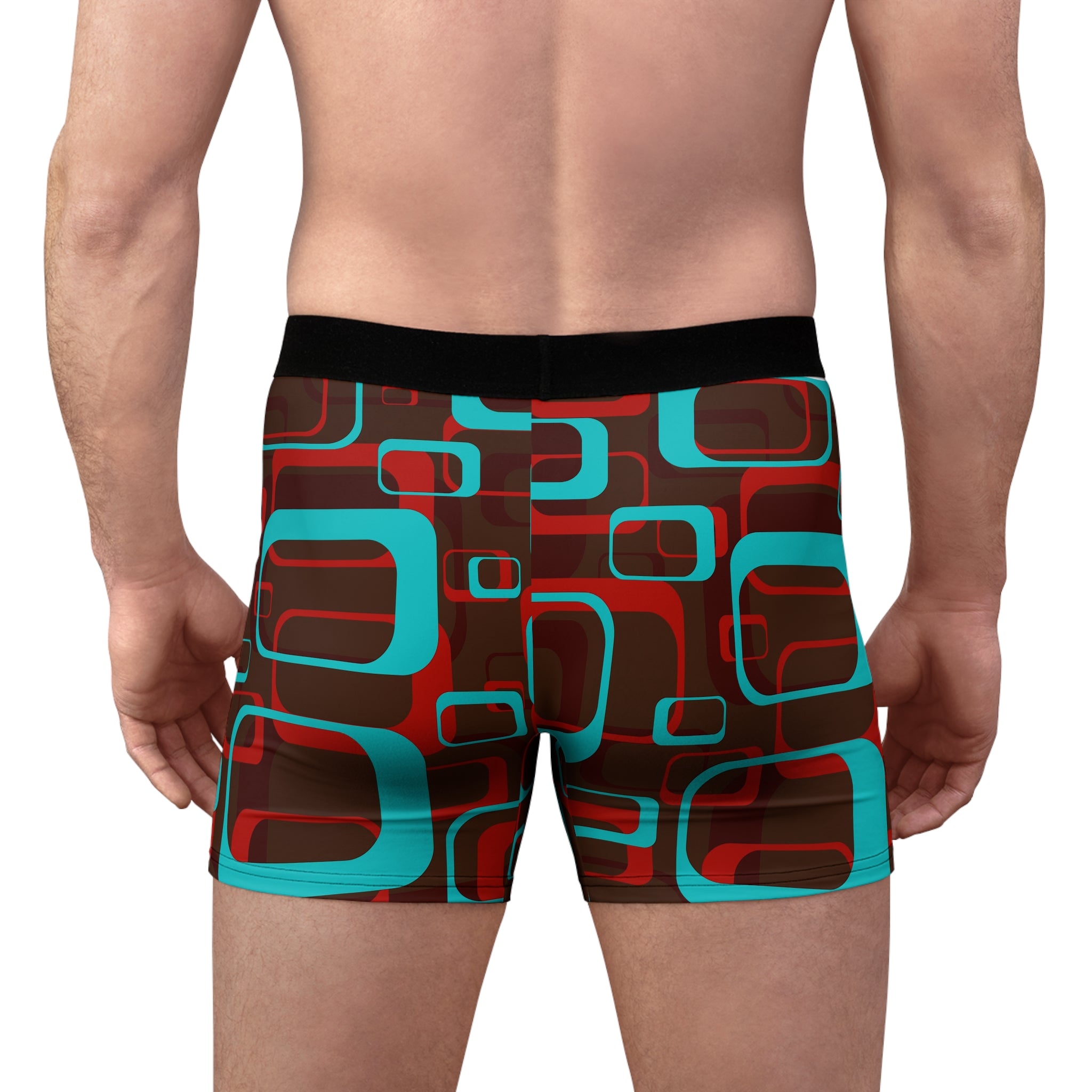 Retro Geometric Boxer Briefs – Mid-Century Vibe