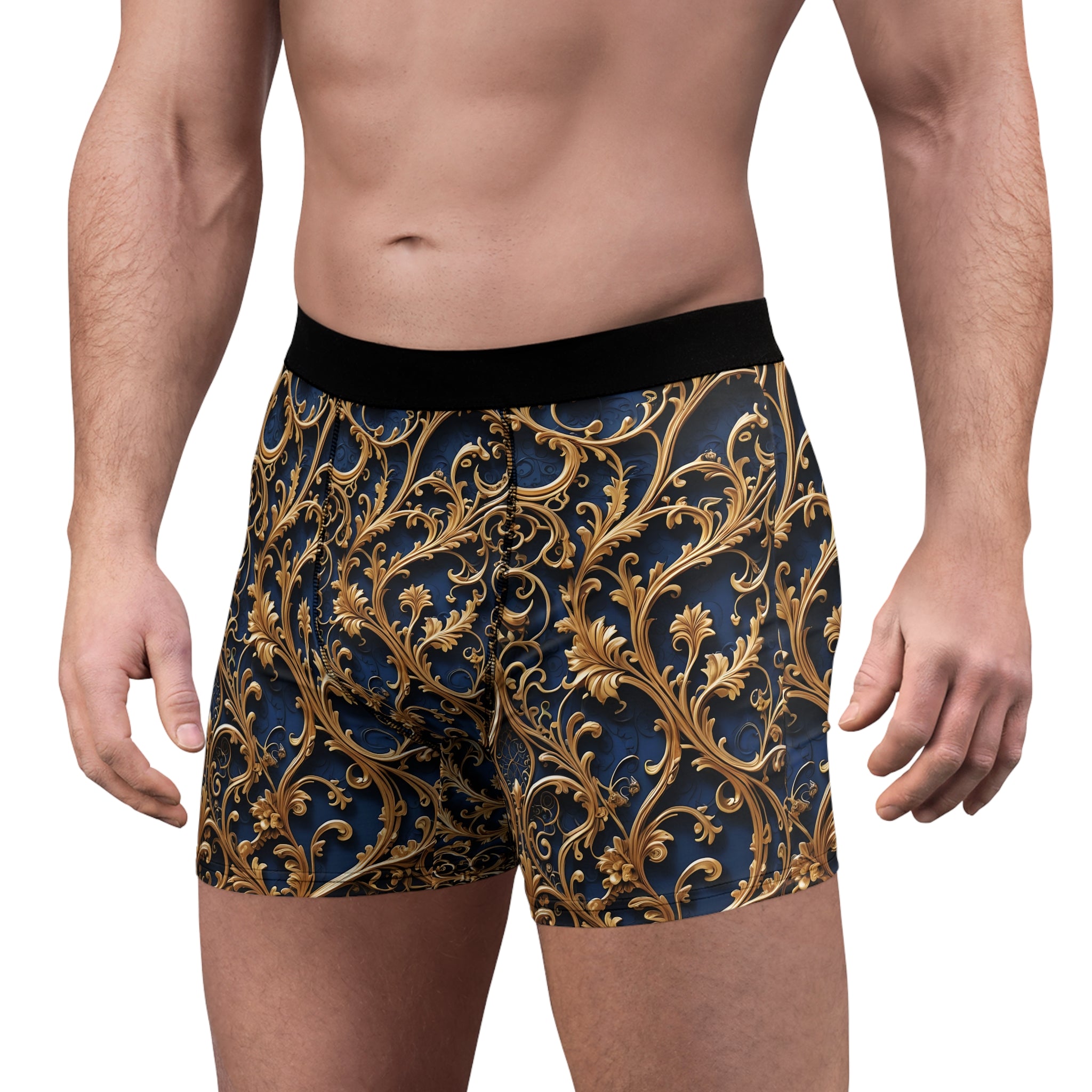 Royal Baroque Boxer Briefs – Luxe Gold Edition