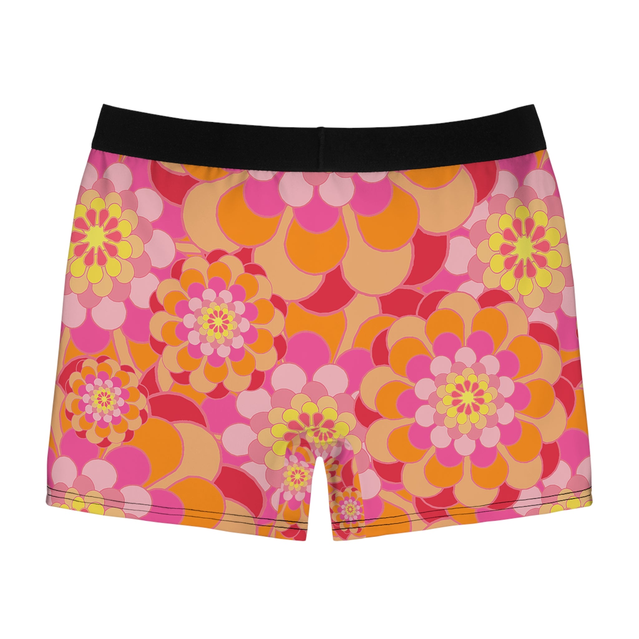 Sunburst Retro Boxer Briefs – Groovy Floral Print