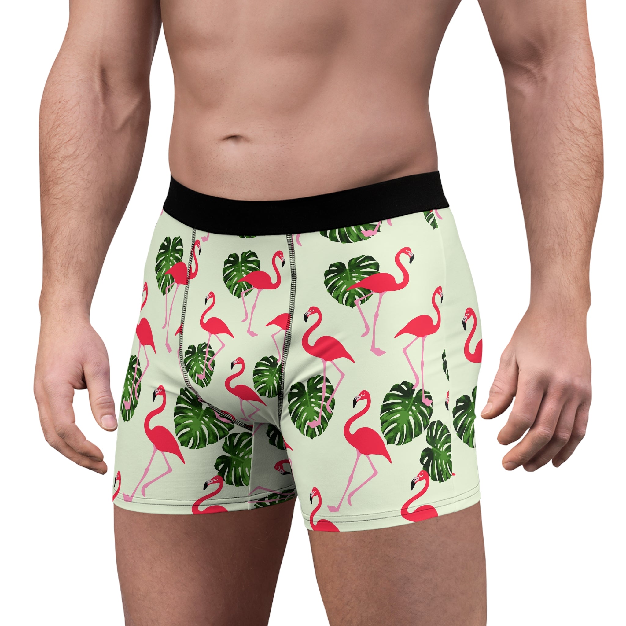 Tropical Flamingo Boxer Briefs – Island Vibes Edition