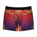 Midnight Luxe Boxer Briefs – Crimson Gold Glow
