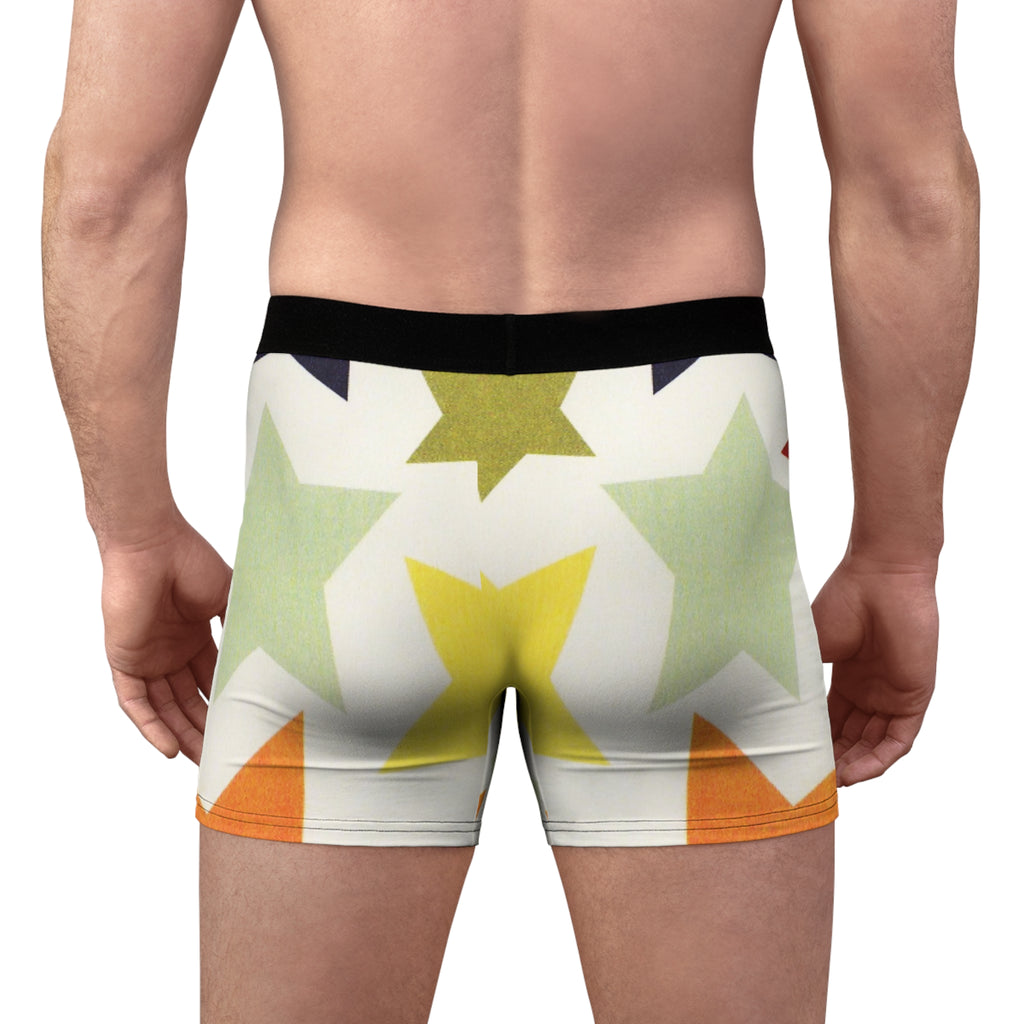 Retro Star Boxer Briefs – Vintage Pop Shape Design