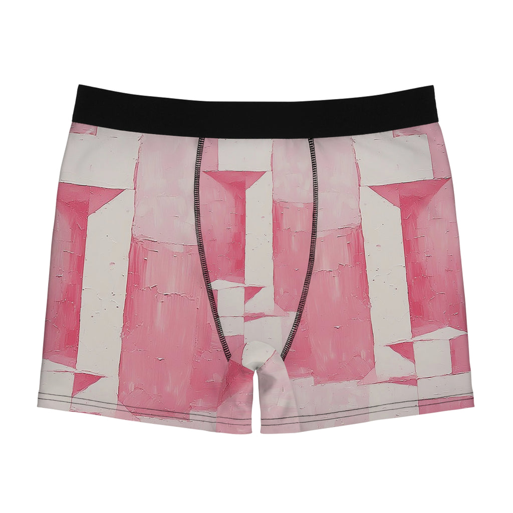 Abstract Blush Boxer Briefs – Modern Art Statement