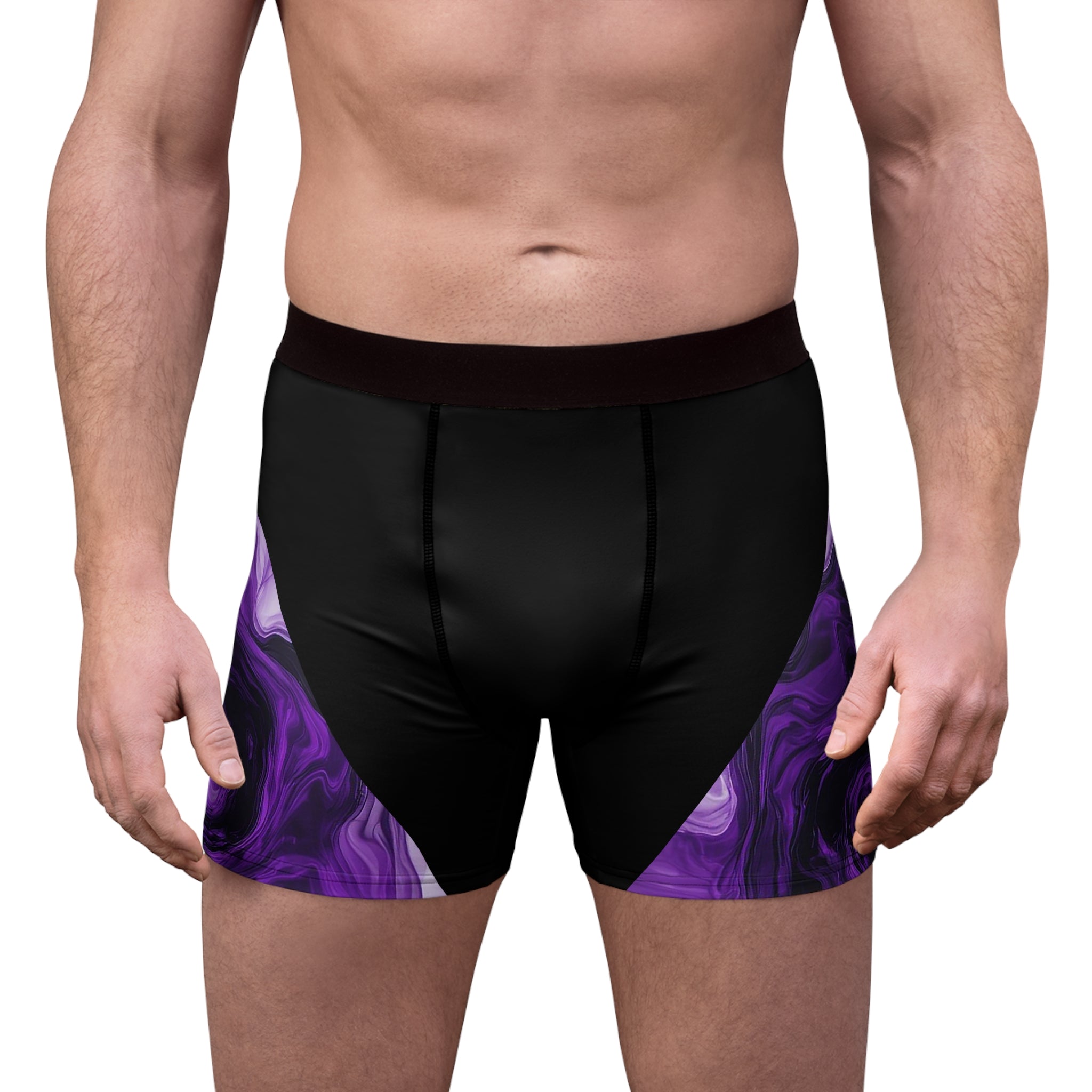 Obsidian Edge Boxer Briefs – Violet Accent Edition