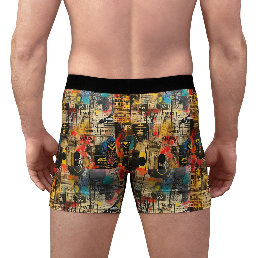 Urban Graffiti Boxer Briefs – Street Art Collage Design