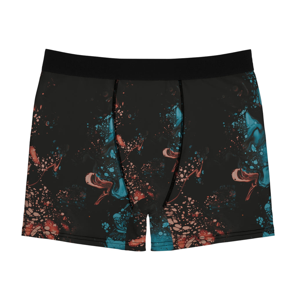 Midnight Ink Boxer Briefs – Abstract Splash Print
