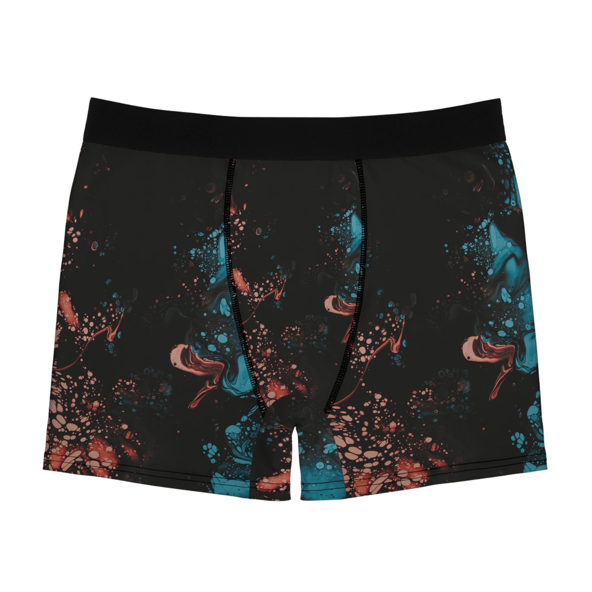 Midnight Ink Boxer Briefs – Abstract Splash Print
