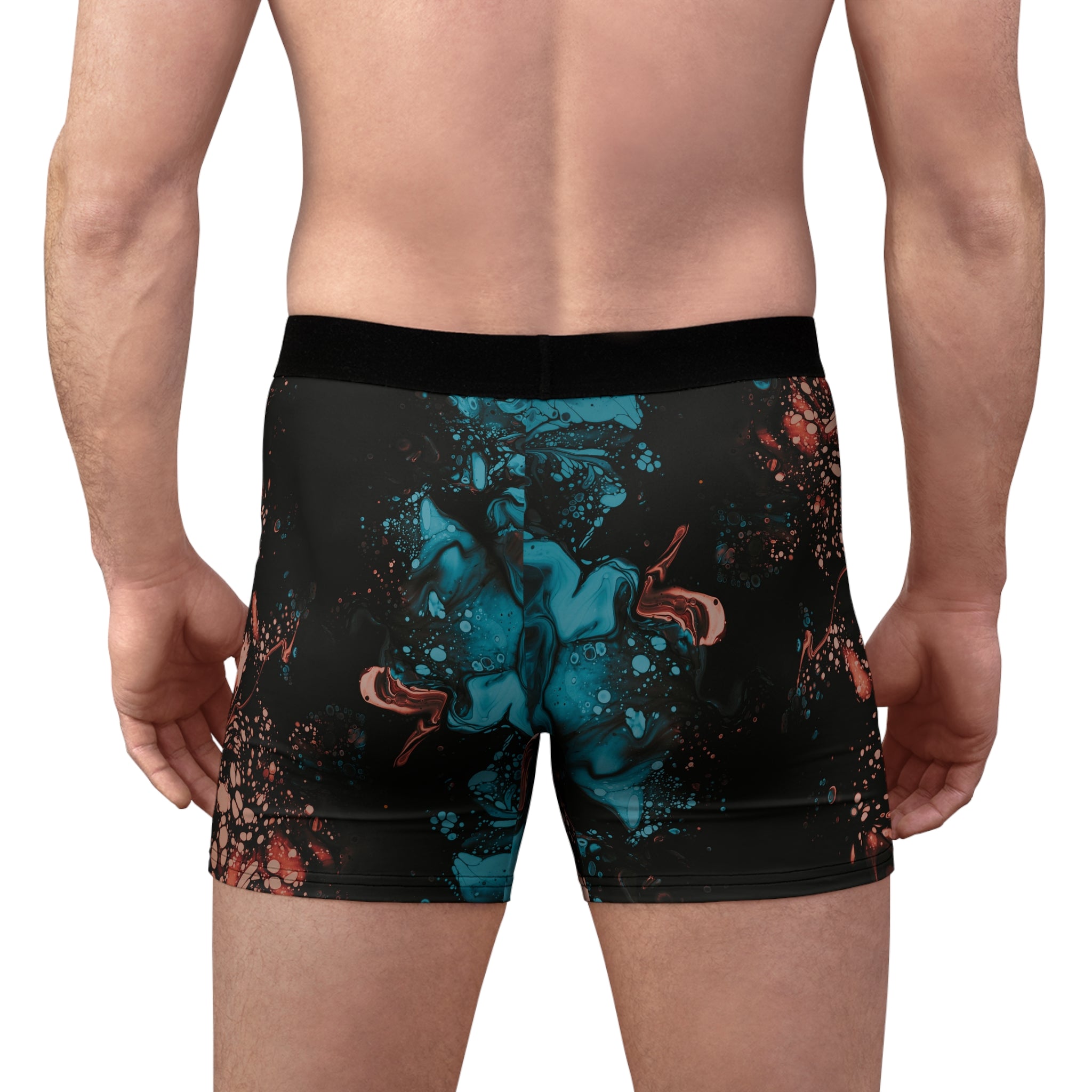 Midnight Ink Boxer Briefs – Abstract Splash Print