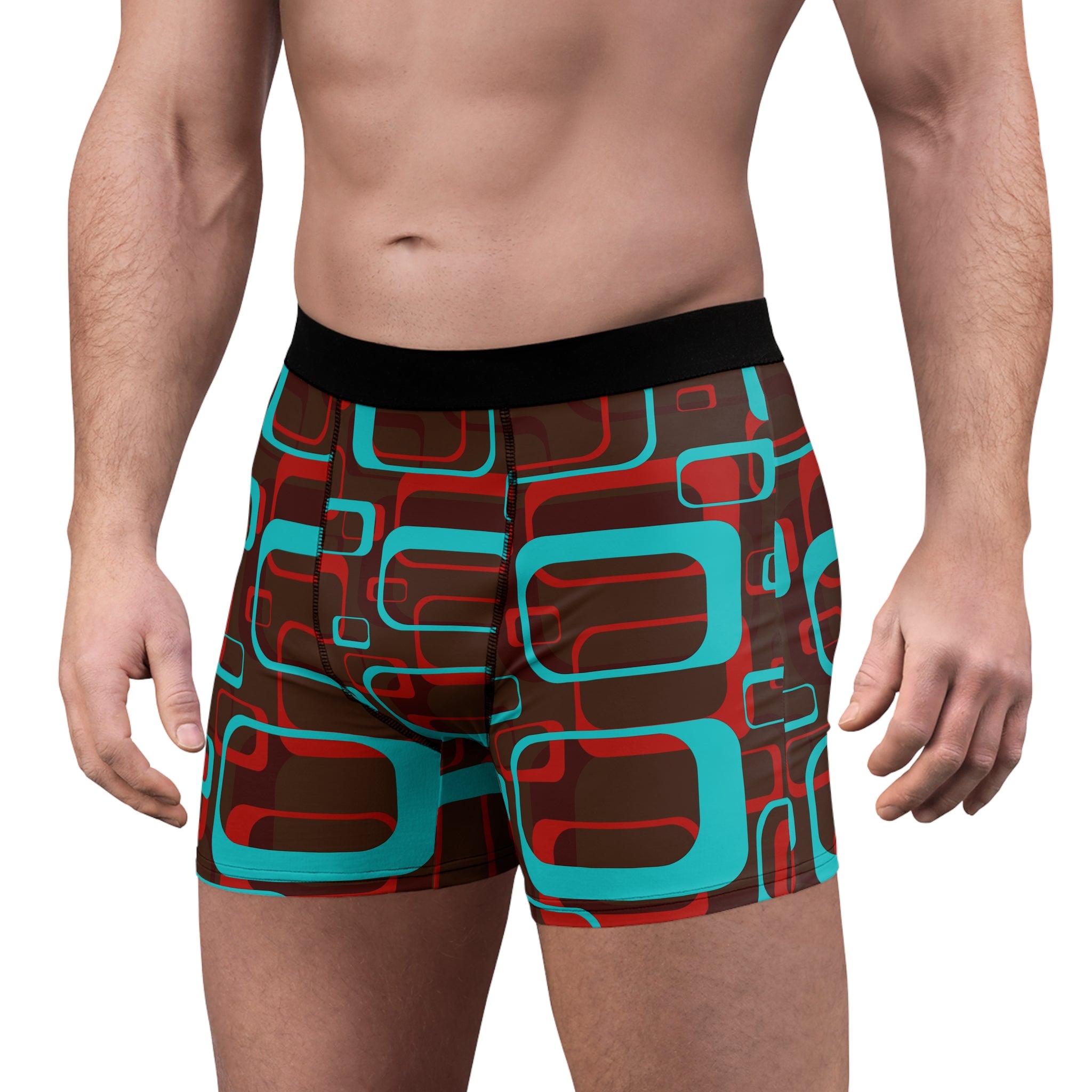 Retro Geometric Boxer Briefs – Mid-Century Vibe