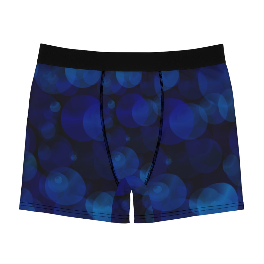 Midnight Blue Glow Boxer Briefs – Soft Bokeh Night Design