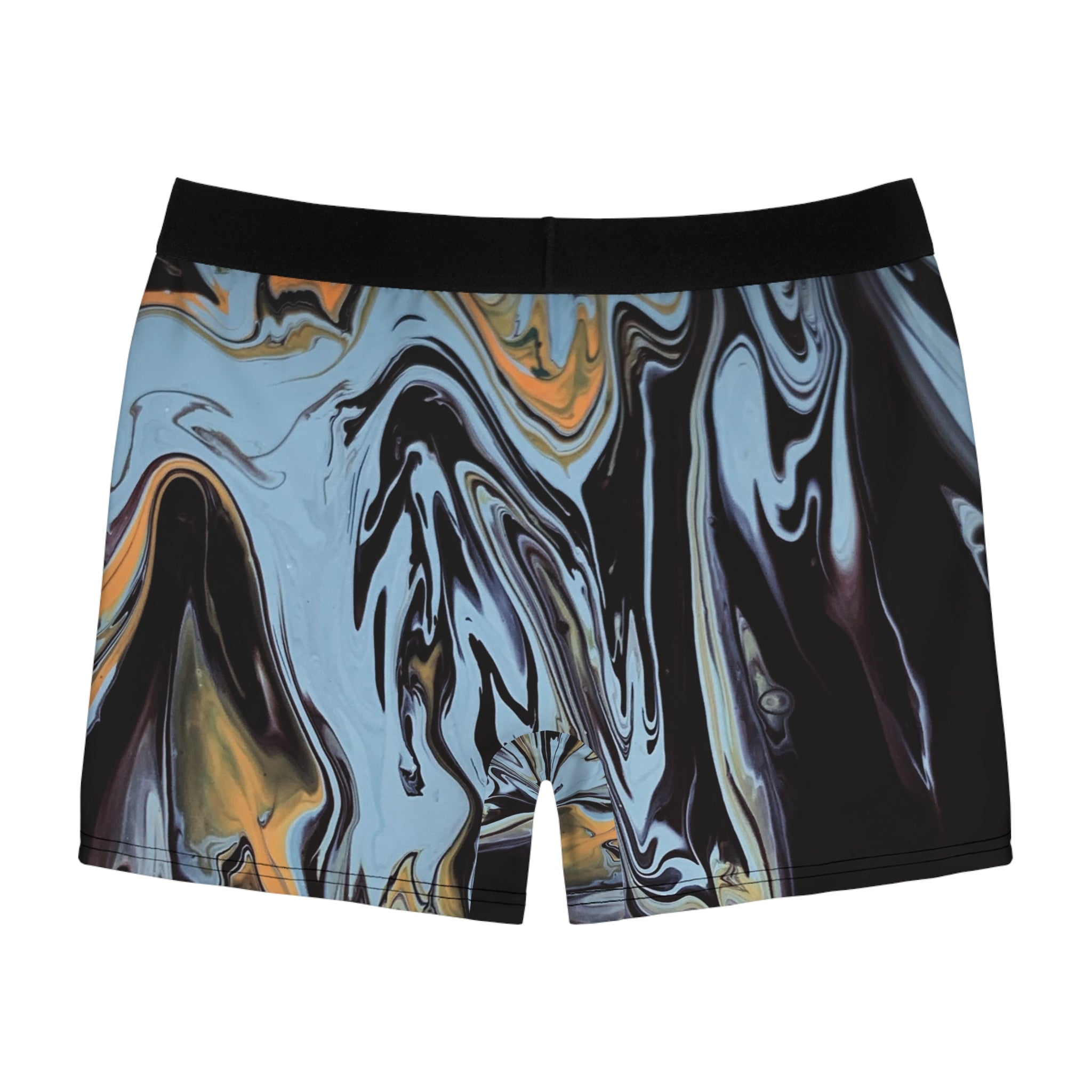 Liquid Steel Boxer Briefs – Marble Wave Print