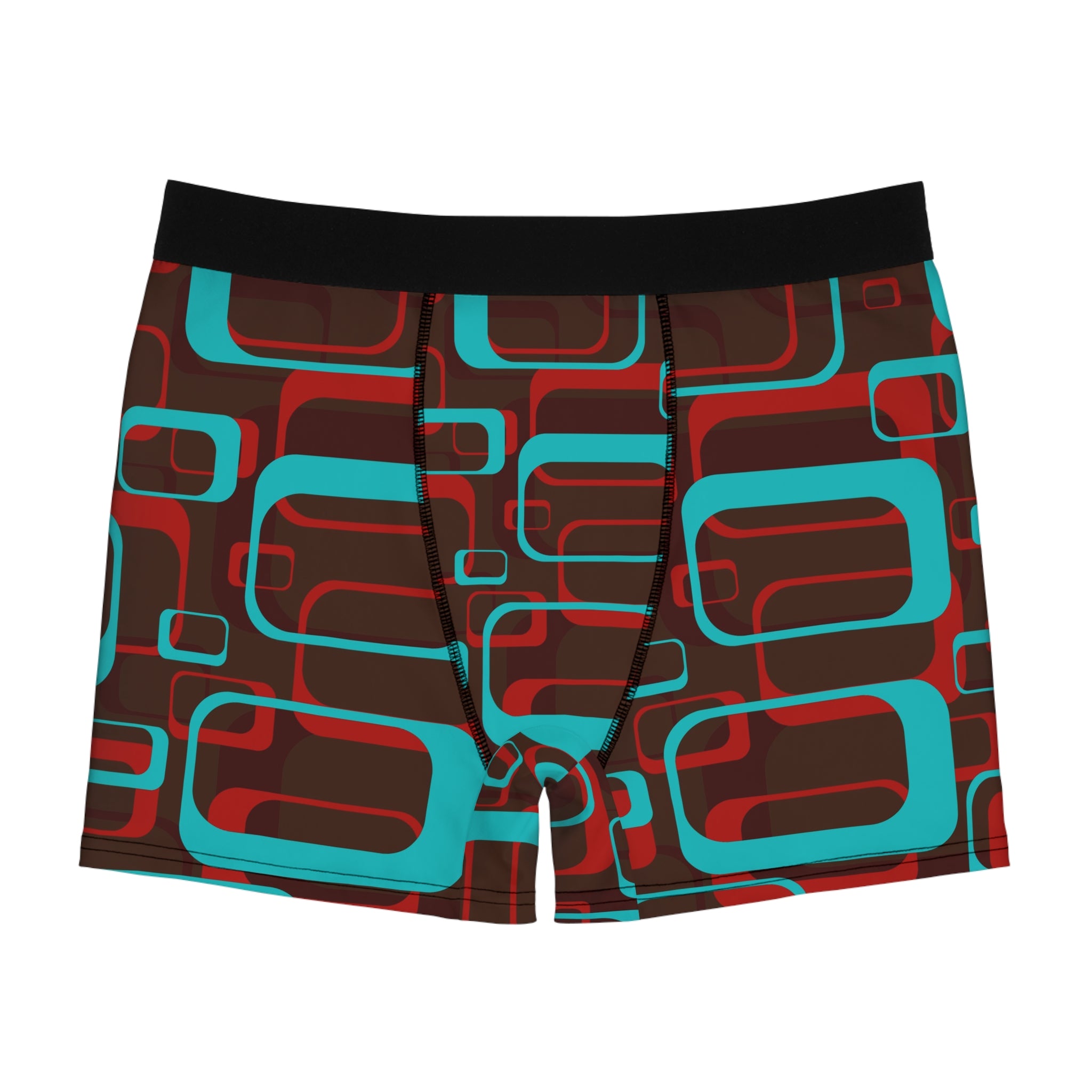 Retro Geometric Boxer Briefs – Mid-Century Vibe