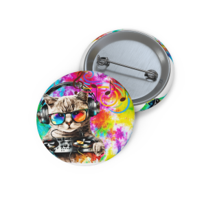 🔥 The “I Love My Cat” Pin Series is HERE! 🔥 Dj Kitty with Vibrant Colors