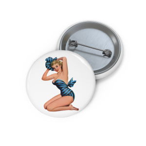 🔥 The “Pin Up Girl” Pin Series is HERE! 🔥 Blue Bathing Suit