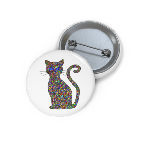 🔥 The “I Love My Cat” Pin Series is HERE! 🔥Colorful Kitty - White