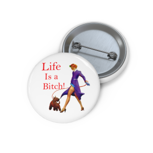 🔥 The “Pin Up Girl” Pin Series is HERE! 🔥Life is a Bitch - Purple Coat