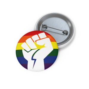 🔥 The “Rainbow” Pin Series is HERE! 🔥 Power Fist with Rainbow Background