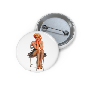 🔥 The “Pin Up Girl” Pin Series is HERE! 🔥Blond Sitting On Chair