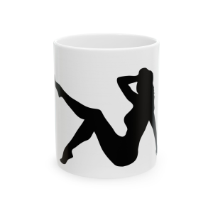🔥 The “Pin Up Girl” Mug Series is HERE! 🔥 Pin Up Girl Shadow Ceramic Mug 11oz