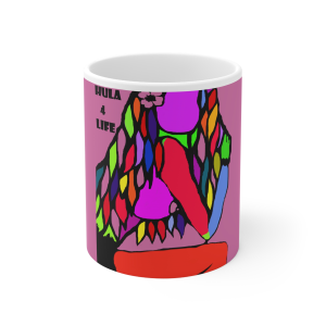 🌺🔥 The “Hawaiian” Mug Series is HERE! 🔥🌺 Pink Hula Girl Mug 11oz