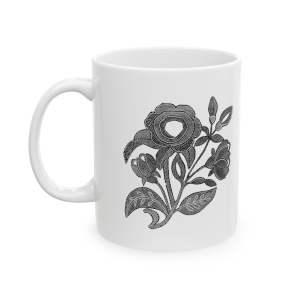 🔥 The “Empowering” Mug Series is HERE! 🔥Knitted Flower Ceramic Mug 11oz