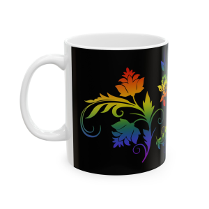 🌈🔥 The “Rainbow” Mug Series is HERE! 🔥🌈Art Deco Plants Rainbow Ceramic Mug 11oz