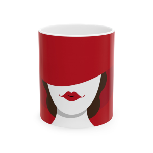 🔥 The “Pin Up Girl” Mug Series is HERE! 🔥Red Lips Ceramic Mug 11oz