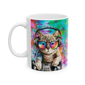 🐱🔥 The “I Love My Cat” Mug Series is HERE! 🔥🐱Sherlock  - DJ Kitty Collection Ceramic Mug 11oz