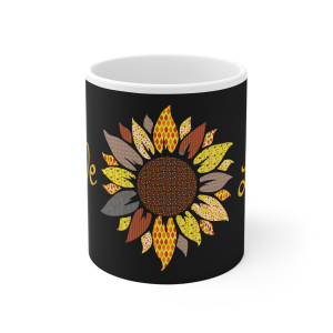 🌻❤️🔥 The “Sunflower” Mug Series is HERE! 🔥❤️🌻Sunflower Love Life Black Mug 11oz