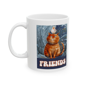 🐱🔥 The “I Love My Cat” Mug Series is HERE! 🔥🐱Steve and Mike- Friends Cat and bird collection Ceramic Mug 11oz