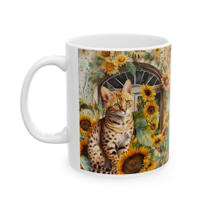 🐱🔥 The “I Love My Cat” Mug Series is HERE! 🔥🐱Kitten In Sunflowers Ceramic Mug 11oz