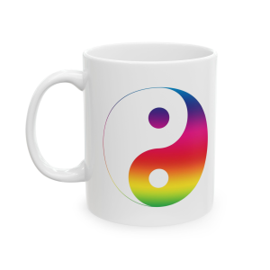 🌈🔥 The “Rainbow” Mug Series is HERE! 🔥🌈Yin Yang Rainbow Ceramic Mug 11oz