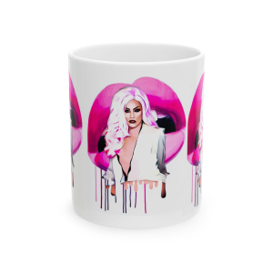 🔥 The “Pin Up Girl” Mug Series is HERE! 🔥 Pink Maka Ceramic Mug 11oz